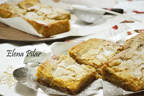 Blondies con caramelos toffee para desearos una dulce y muy feliz Navidad