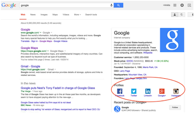 Google knowledge panel