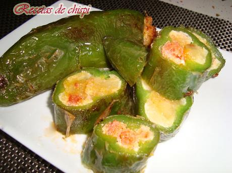 PIMIENTO RELLENO DE TORTILLA CON CHORIZO PIMIENTO RELLENO DE TORTILLA CON CHORIZO