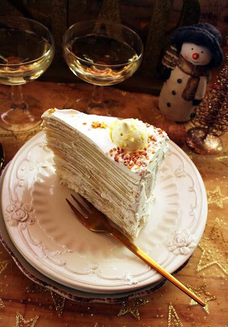 Crepes and lemon curd layer cake Crepes and lemon curd layer cake