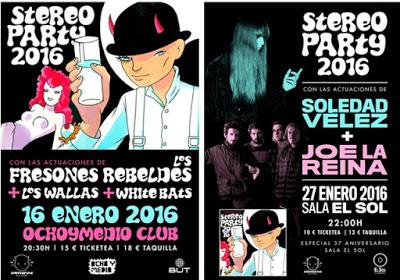 Los Fresones Rebeldes, Soledad Vélez y Joe La Reina, en los conciertos de Stereoparty 2016