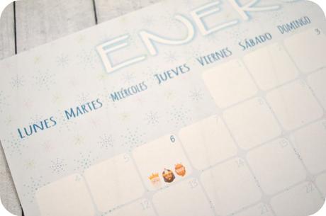 Imprimible: Calendario Enero 2016