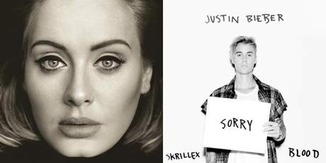 Adele y Justin Bieber lideran las listas de ventas españolas Promusicae