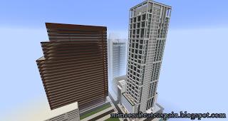 Réplica Minecraft: Rascacielos 701 Brickell Avenue, Miami, Estados Unidos.