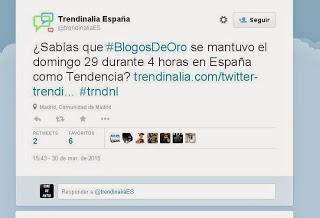 El año de los BLOGOS DE ORO El año de los BLOGOS DE ORO