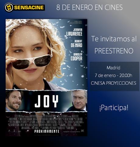 Sorteamos una entrada doble para el preestreno de 'Joy'