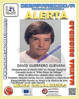 DAVID GUERRERO GUEVARA: LA EXTRAÑA DESAPARICIÓN DEL NIÑO PINTOR DE MÁLAGA