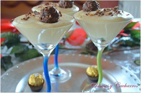 Mousse de Chocolate Blanco con Ferrero