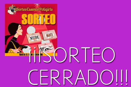 Listado de participantes Sorteo Essence Potigirls (Instagram)