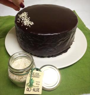 TARTA DE ALOE VERA Y DOS CHOCOLATES TARTA DE ALOE VERA Y DOS CHOCOLATES