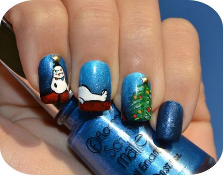 Nail Art - Snoopy Navidad Nail Art - Snoopy Navidad