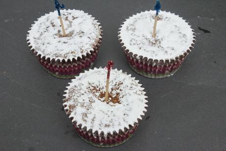 Cupcakes de cava y limón rellenos de lemon curd y nocilla para celebrar el año nuevo