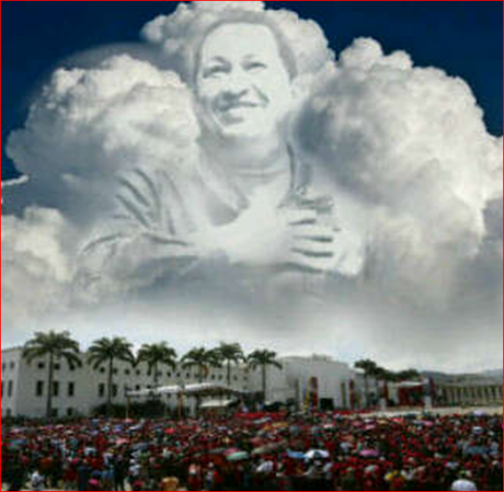 El falso aceite de la estatua de Chávez
