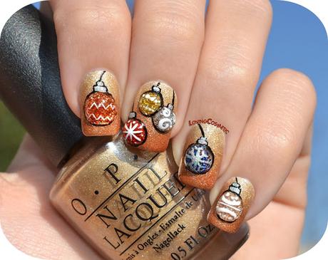 Nail Art - Bolas Navideñas en 3D Nail Art - Bolas Navideñas en 3D