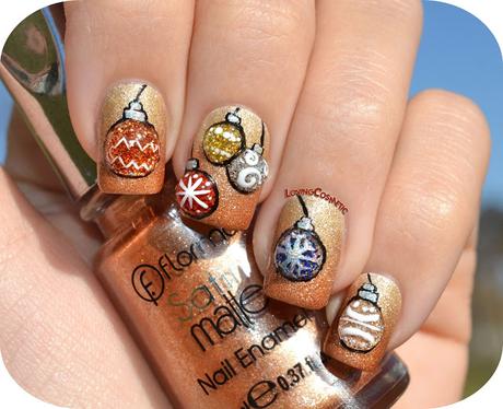 Nail Art - Bolas Navideñas en 3D Nail Art - Bolas Navideñas en 3D