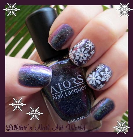 Ators de Born Pretty Store con copos de nieve