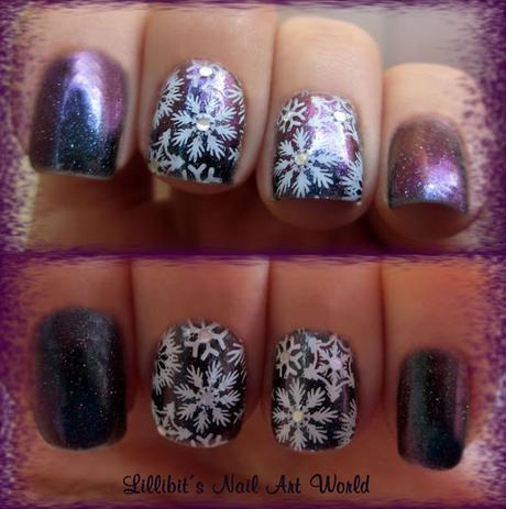 Ators de Born Pretty Store con copos de nieve