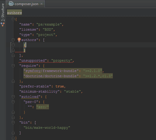 Usar composer desde PHPStorm