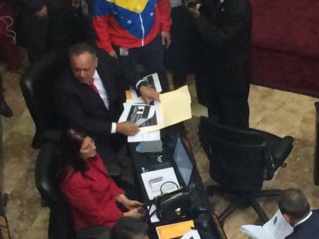 Diosdado Cabello ataca la oposición en la nueva A.N.