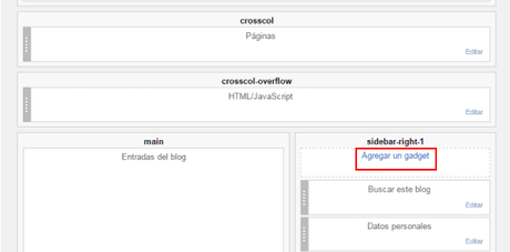 Agregar un Gadget en Blogger Agregar un Gadget en Blogger