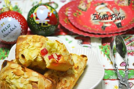 Friands con almendra y cerezas Friands con almendra y cerezas