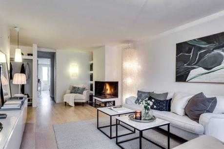 tele en salón salon nordico chimenea abierta salón con chimenea librería empotrada estilo nórdico piso estilo nórdico escandinavo decoración de salon blog decoración nórdica tele en salón salon nordico chimenea abierta salón con chimenea librería empotrada estilo nórdico piso estilo nórdico escandinavo decoración de salon blog decoración nórdica