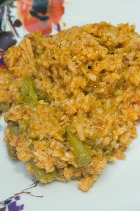 Arroz ligero de espárragos y atún Arroz ligero de espárragos y atún