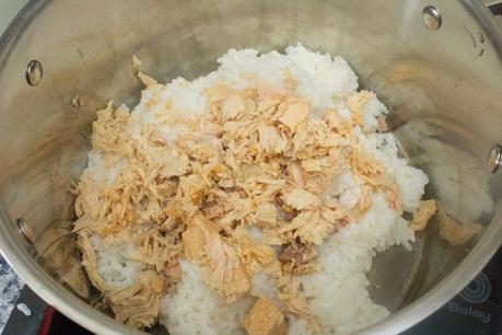 Arroz ligero de espárragos y atún Arroz ligero de espárragos y atún