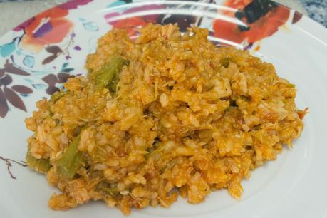 Arroz ligero de espárragos y atún Arroz ligero de espárragos y atún