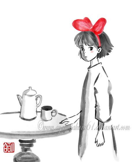 39 ilustraciones de Studio Ghibli al estilo tradicional sumi-e 39 ilustraciones de Studio Ghibli al estilo tradicional sumi-e