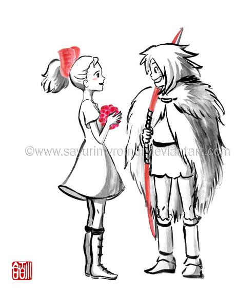 39 ilustraciones de Studio Ghibli al estilo tradicional sumi-e 39 ilustraciones de Studio Ghibli al estilo tradicional sumi-e