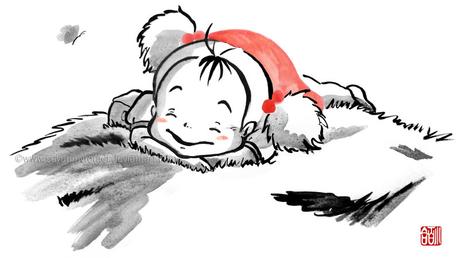 39 ilustraciones de Studio Ghibli al estilo tradicional sumi-e 39 ilustraciones de Studio Ghibli al estilo tradicional sumi-e
