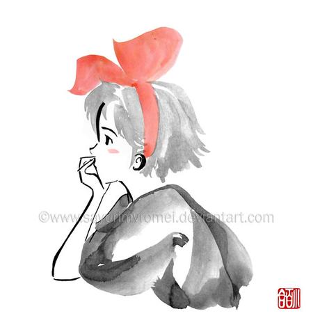 39 ilustraciones de Studio Ghibli al estilo tradicional sumi-e 39 ilustraciones de Studio Ghibli al estilo tradicional sumi-e