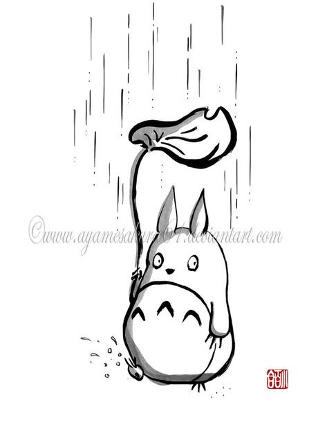 39 ilustraciones de Studio Ghibli al estilo tradicional sumi-e 39 ilustraciones de Studio Ghibli al estilo tradicional sumi-e