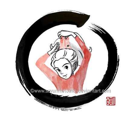 39 ilustraciones de Studio Ghibli al estilo tradicional sumi-e 39 ilustraciones de Studio Ghibli al estilo tradicional sumi-e