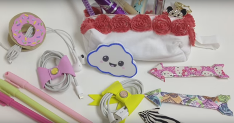 Como hacer un organizador para cargadores y/o auriculares Como hacer un organizador para cargadores y/o auriculares