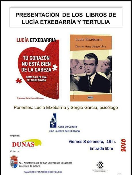 Presentación y Tertulia en San Lorenzo de El Escorial de Lucía Etxebarría