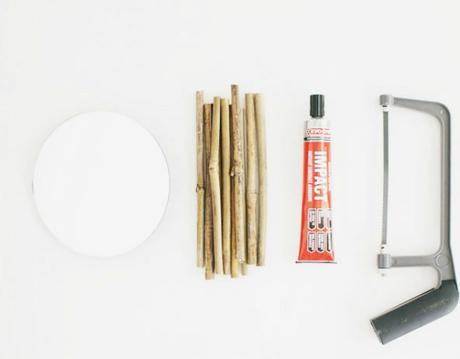 DIY espejo sol de bambú DIY espejo sol de bambú