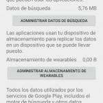 borrar datos servicios de google