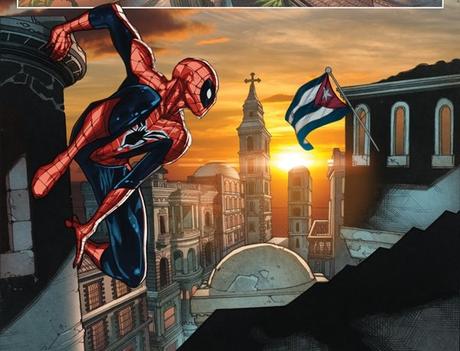 Spiderman visita Cuba y le explican la represión en la isla Spiderman Cuba