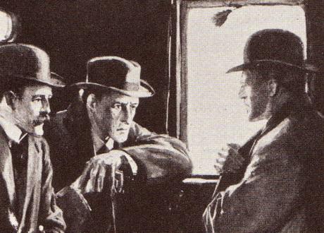 Asimov lleva el universo holmesiano hacia la órbita de la ciencia ficción Illustration by Frank Wiles from The Strand Magazine, September 1914. (http://stealthboy.com/holmes/holmes_picts3.html)
