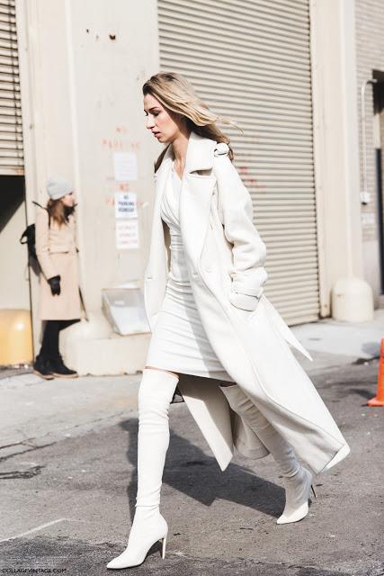 STREET STYLE INSPIRATION; WINTER WHITE.-