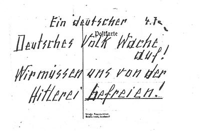 Solos en Berlín Postcard four