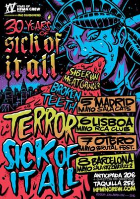 Gira española de Sick of it All en mayo Gira española de Sick of it All en mayo