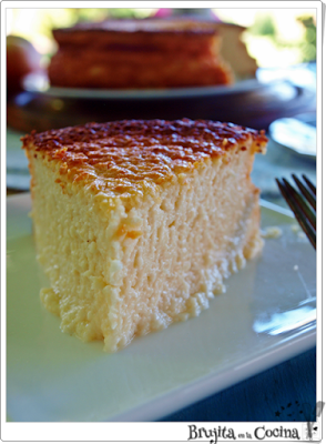Tarta fácil de queso con mazana y crema de alba Tarta fácil de queso con mazana y crema de alba