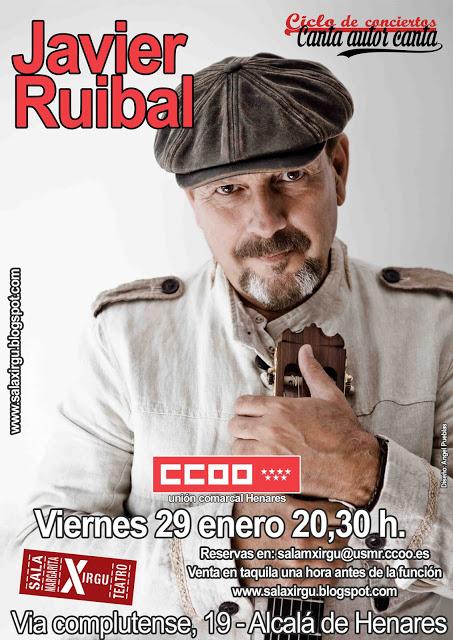 Manuel Cuesta, Rodolfo Serrano, Javier Ruibal, Diego Ojeda y Zahara, en concierto en Alcalá de Henares.