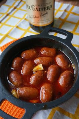 Chorizos a la sidra Chorizos a la sidra