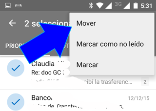 Como Archivar y mover correos desde App Movil Outlook