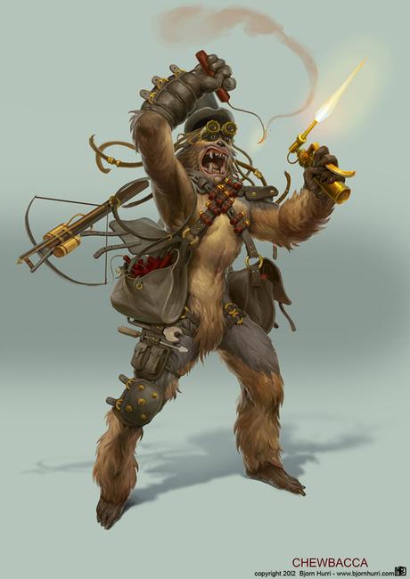 Chewbacca_Steampunk_by_Björn Hurri