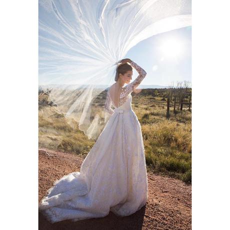 Vestido de novia de Allison Williams de Óscar de la Renta - Foto: Instagram